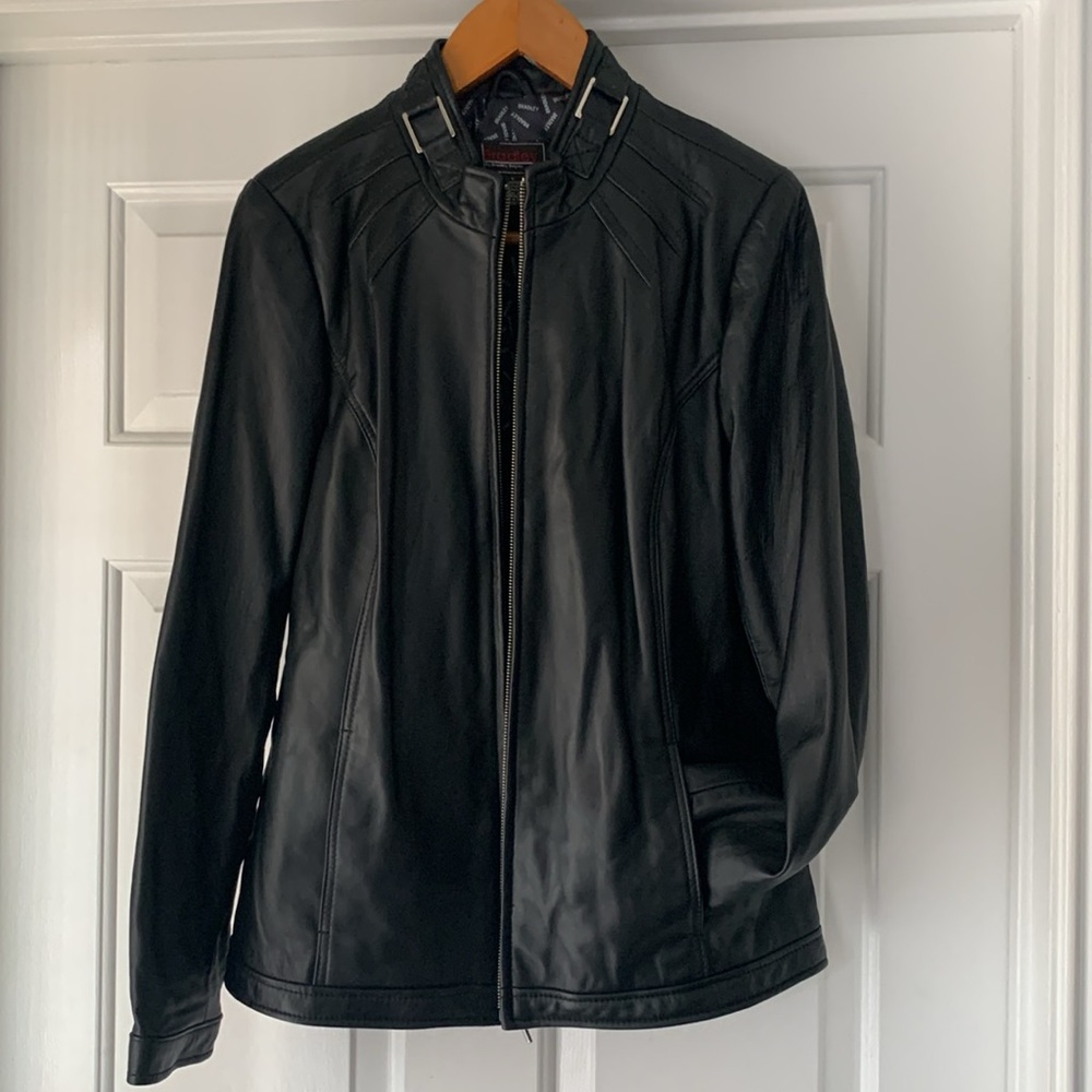 Bradley Bayou Leather Jacket In Black